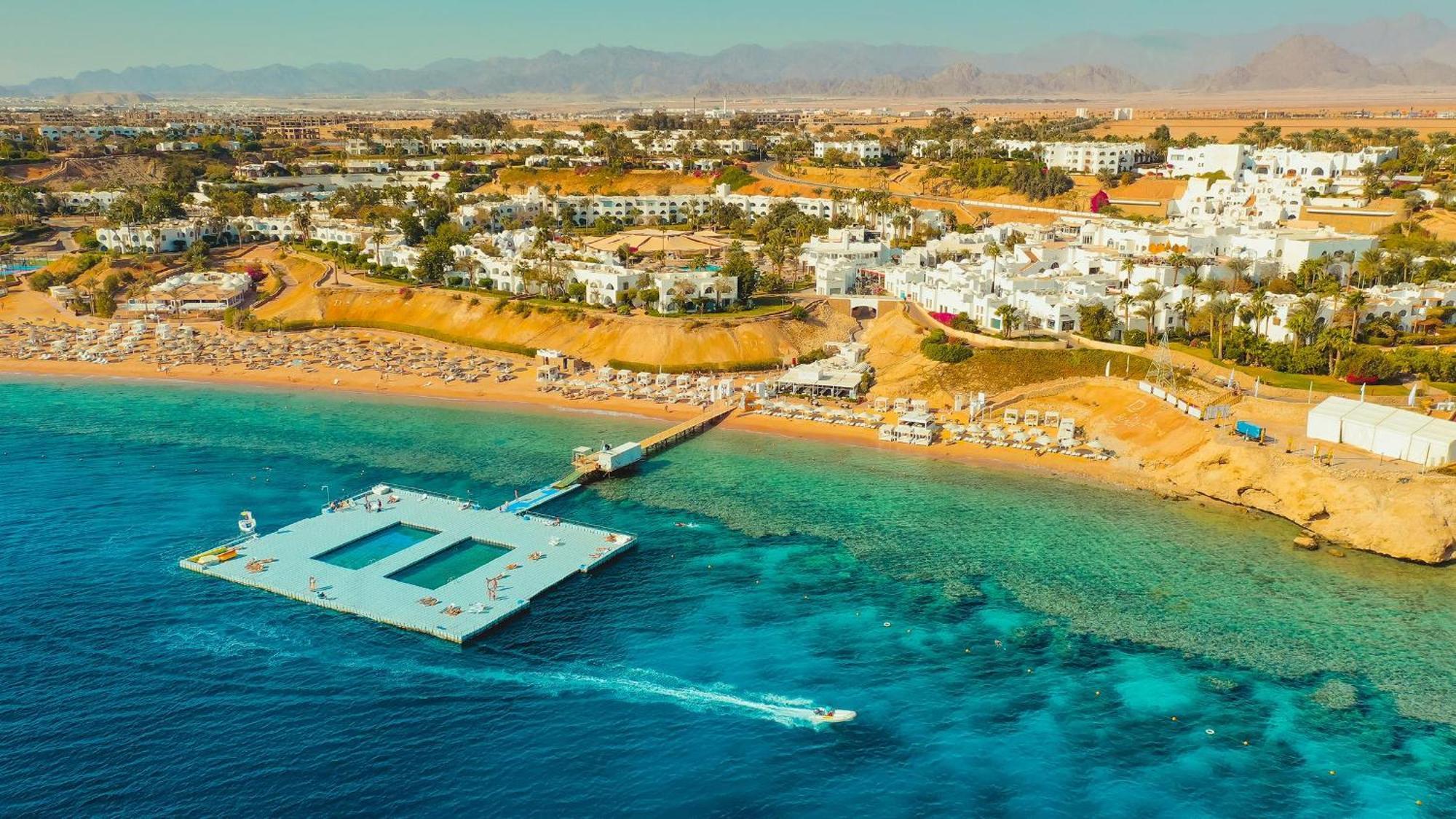 Domina Coral Bay Resort, Diving , Spa & Casino Sharm el-Sheikh Bagian luar foto Aerial view of El Alamein